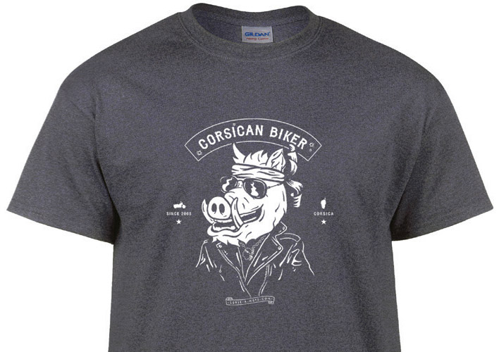 t-shirt Corsican Biker